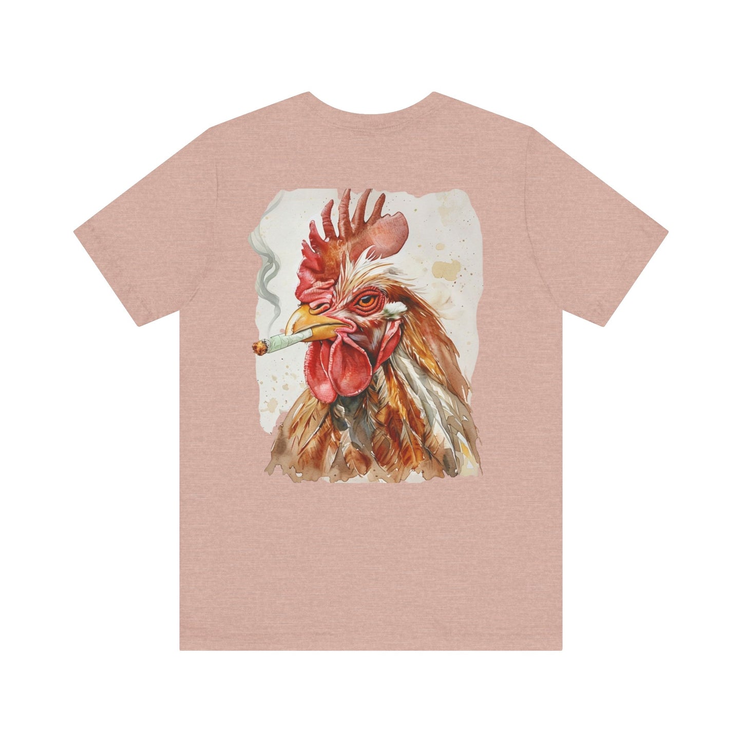 Rooted Homestead Unisex Tee - Fun Smoking Chicken Graphic T-Shirt for Casual Wear