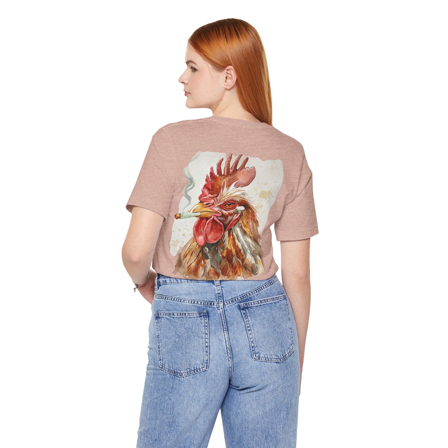 Rooted Homestead Unisex Tee - Fun Smoking Chicken Graphic T-Shirt for Casual Wear