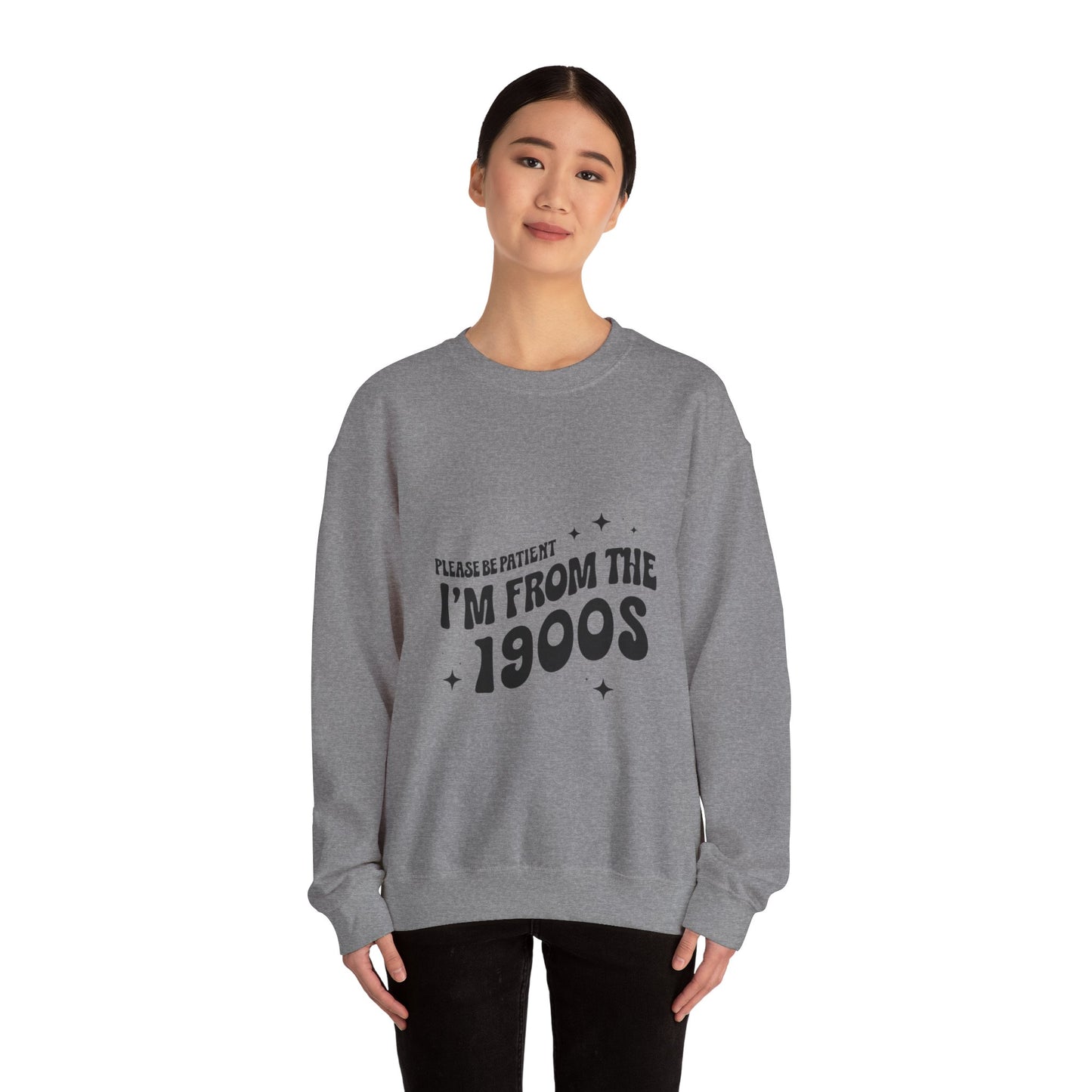 Retro 'I'm From the 1900s' Unisex Crewneck Sweatshirt - Cozy Vintage Style