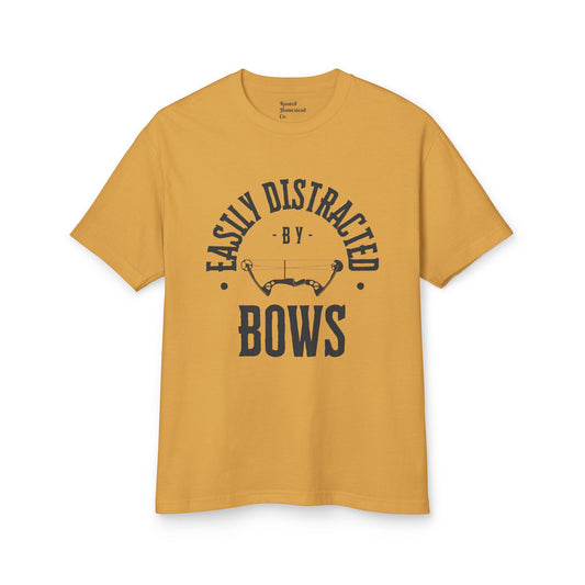 Easily Distracted by Bows Unisex Heavyweight Tee