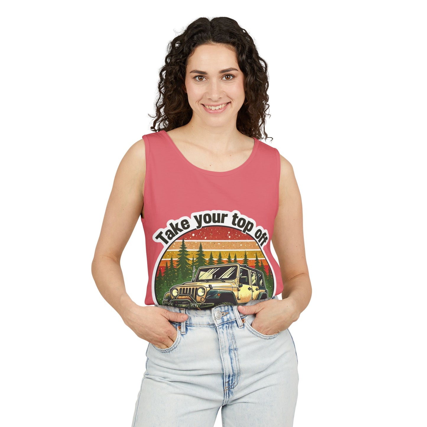 Adventure Jeep Tank Top - Take Your Top Off, Unisex Summer Shirt, Off-Roading Gear, Casual Beach Wear, Great for Road Trips