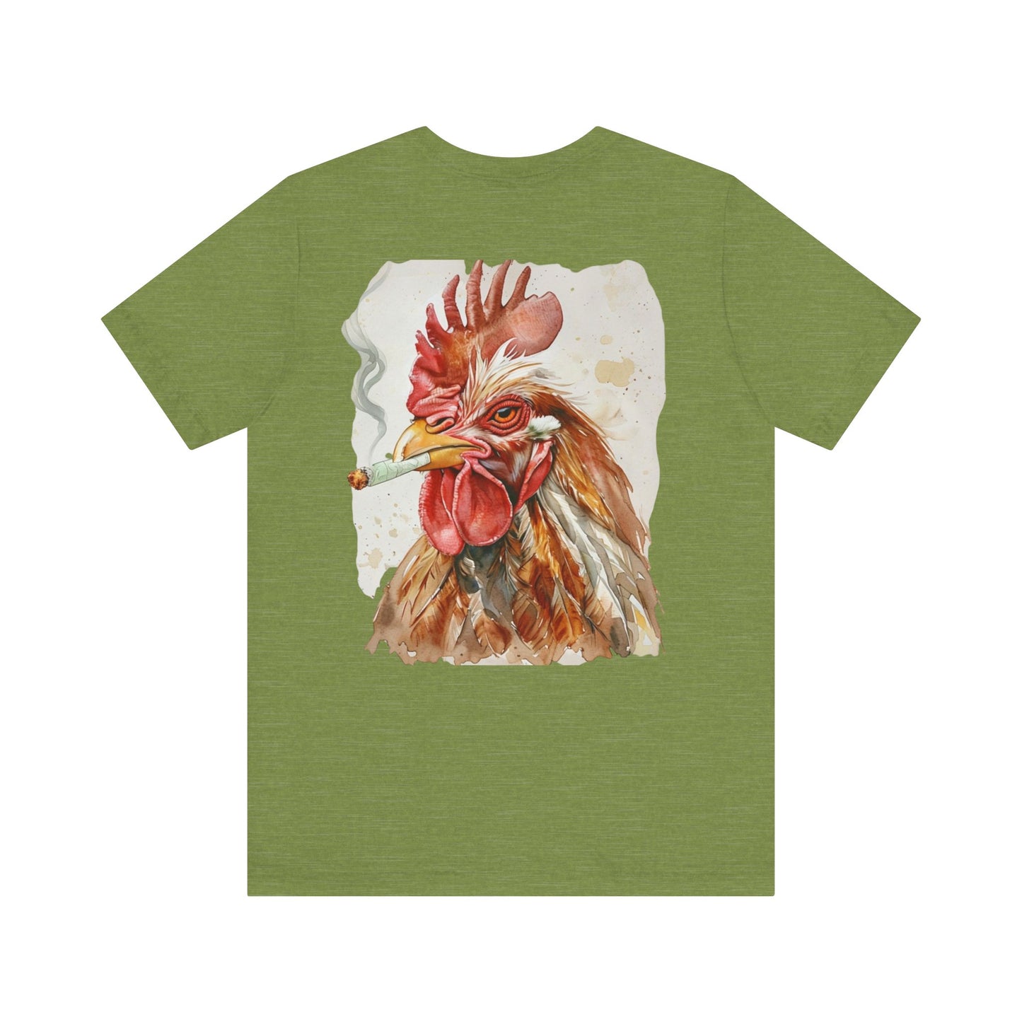 Rooted Homestead Unisex Tee - Fun Smoking Chicken Graphic T-Shirt for Casual Wear