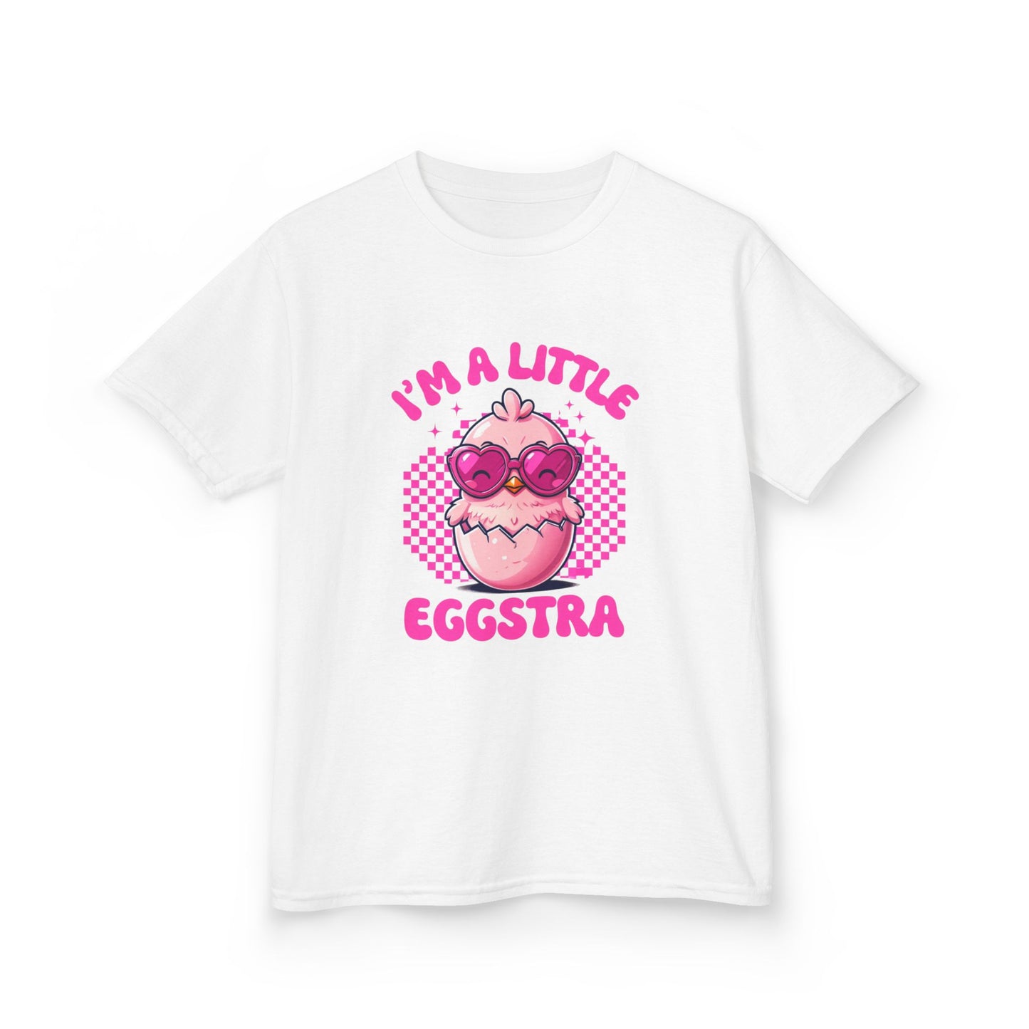 Whimsical Kids Tee - "I'm a Little Eggstra" - Fun Gift for Birthdays, Easter, Playdates, Celebrations, Everyday Wear