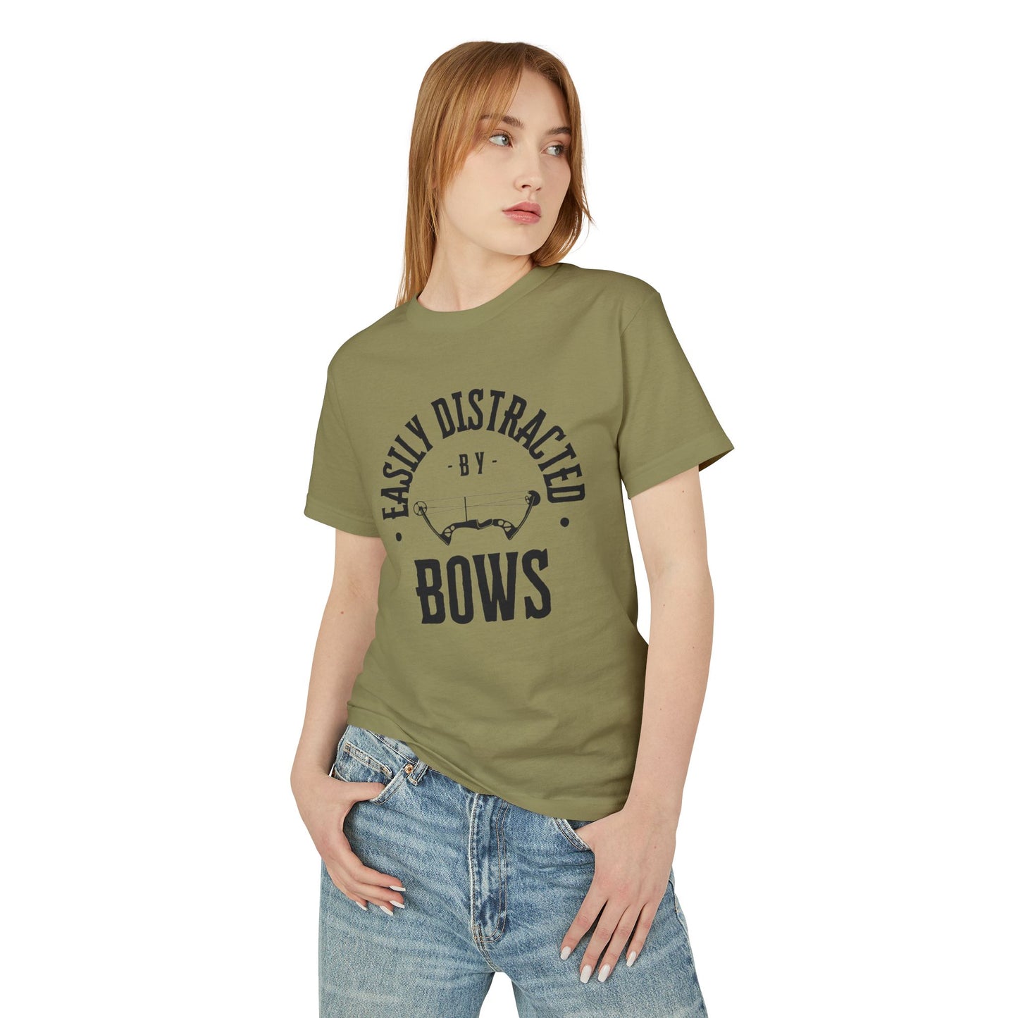 Easily Distracted by Bows Unisex Heavyweight Tee