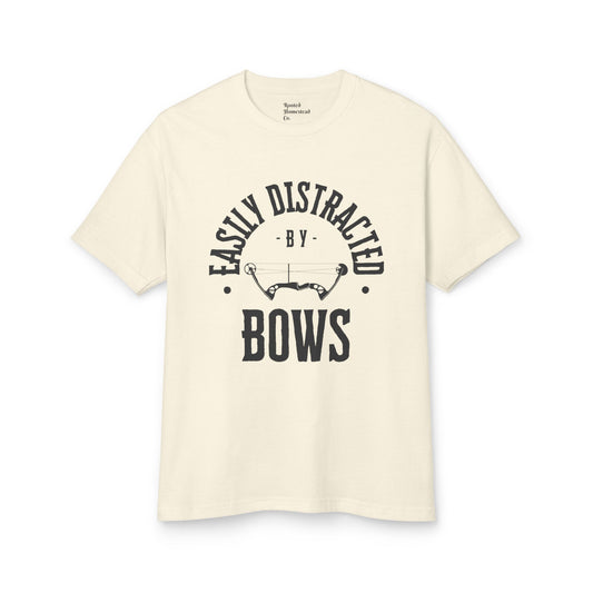 Easily Distracted by Bows Unisex Heavyweight Tee