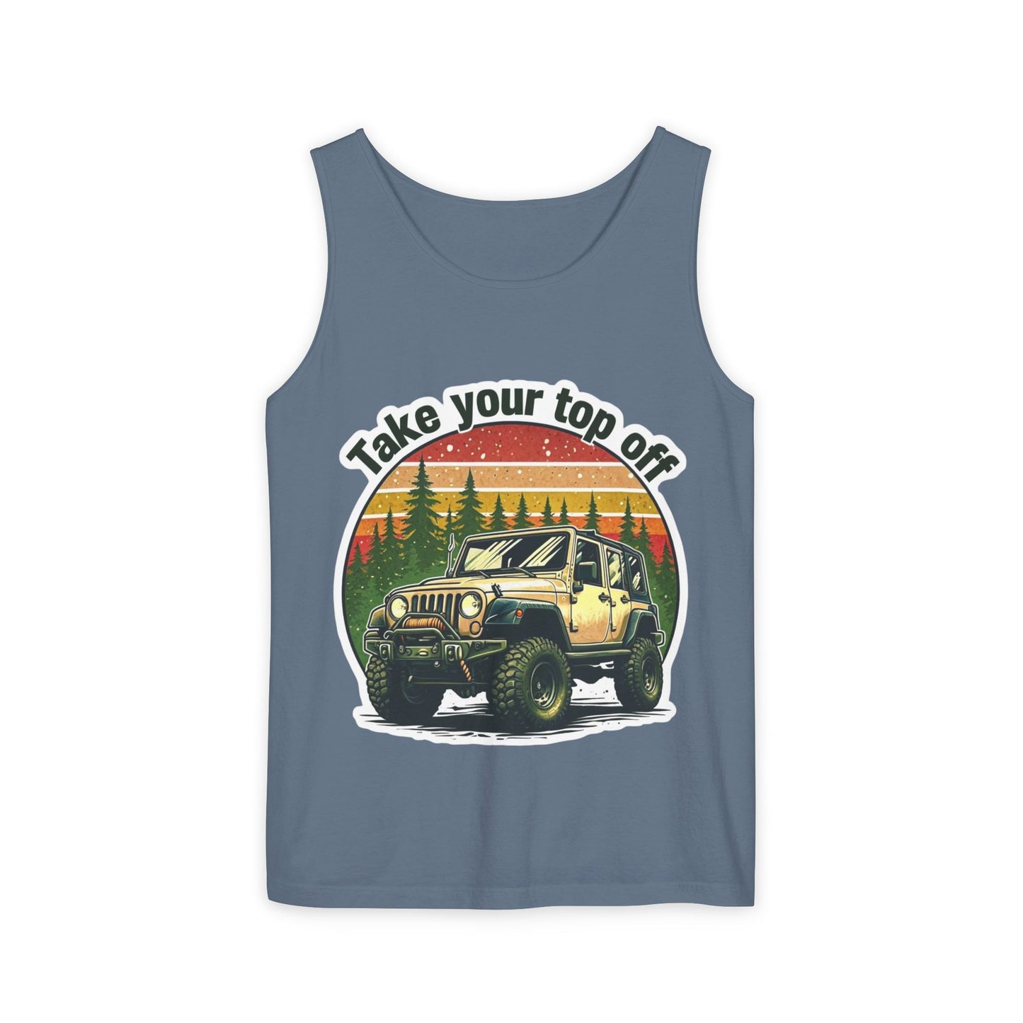 Adventure Jeep Tank Top - Take Your Top Off, Unisex Summer Shirt, Off-Roading Gear, Casual Beach Wear, Great for Road Trips