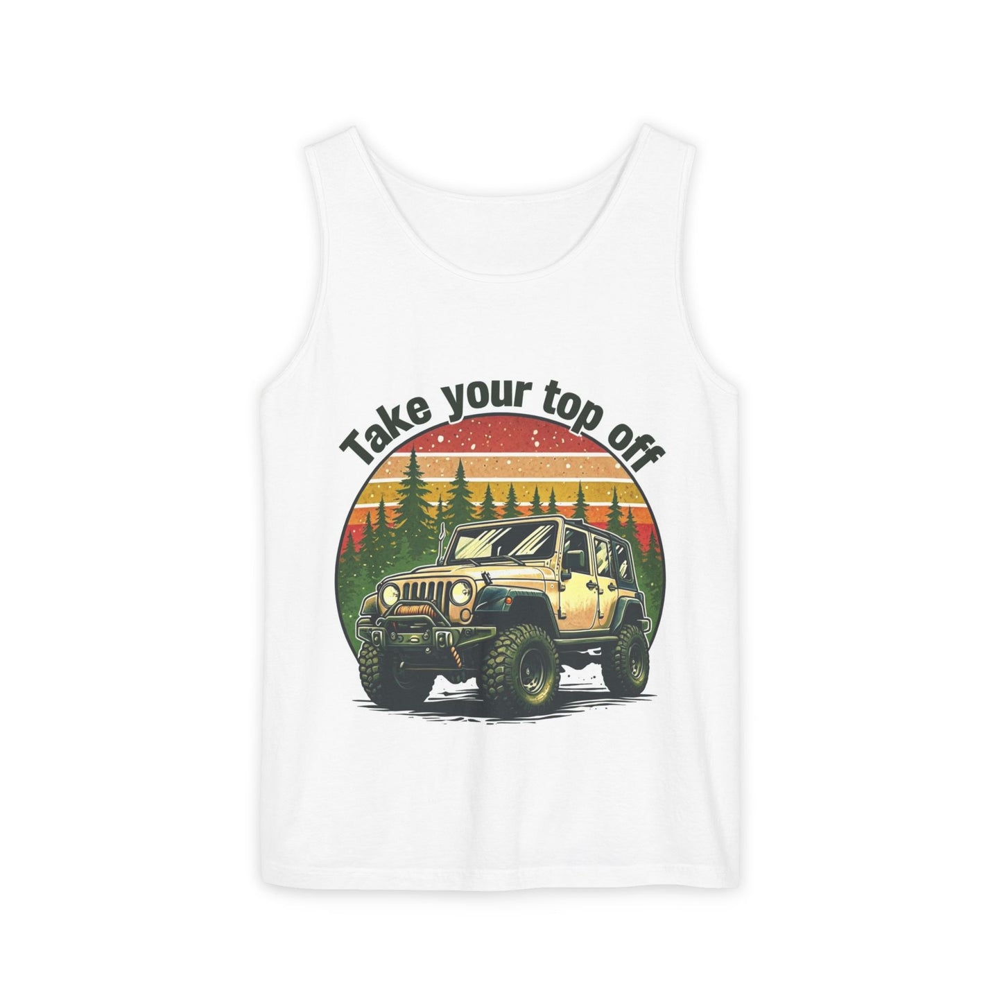 Adventure Jeep Tank Top - Take Your Top Off, Unisex Summer Shirt, Off-Roading Gear, Casual Beach Wear, Great for Road Trips