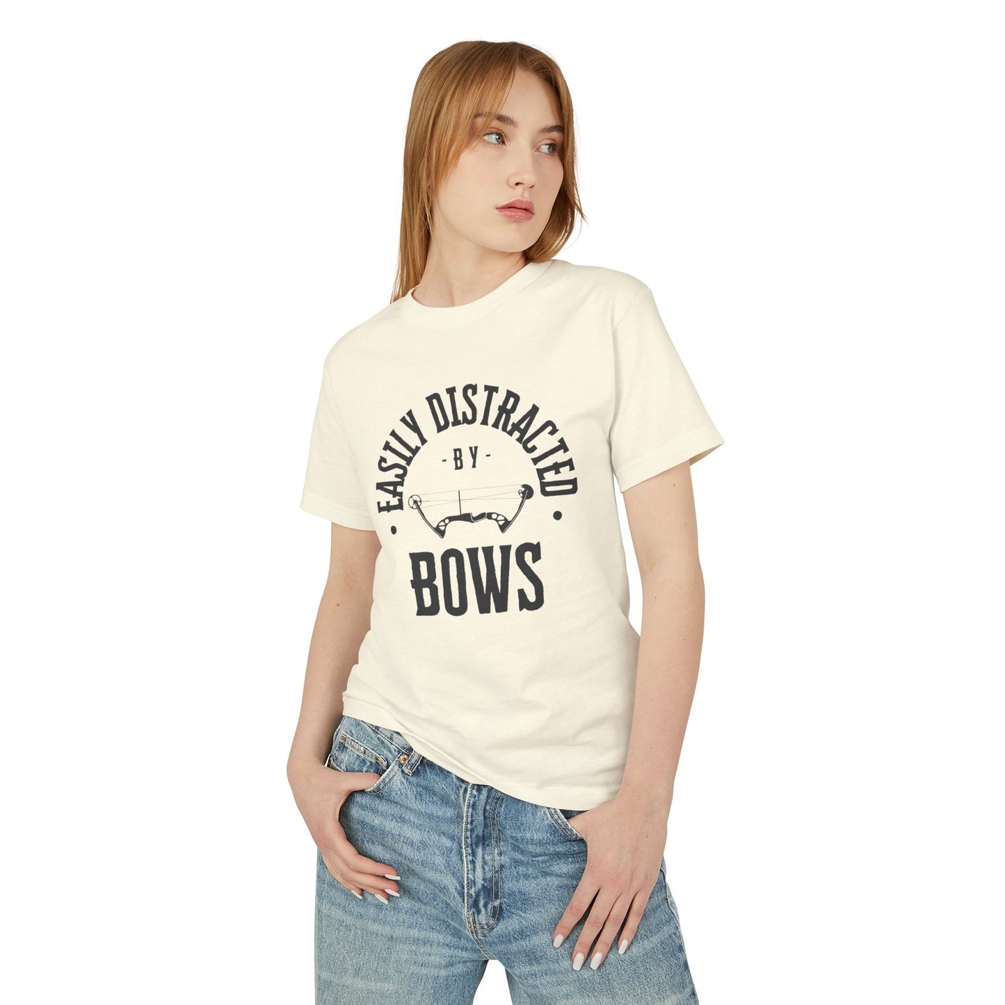 Easily Distracted by Bows Unisex Heavyweight Tee