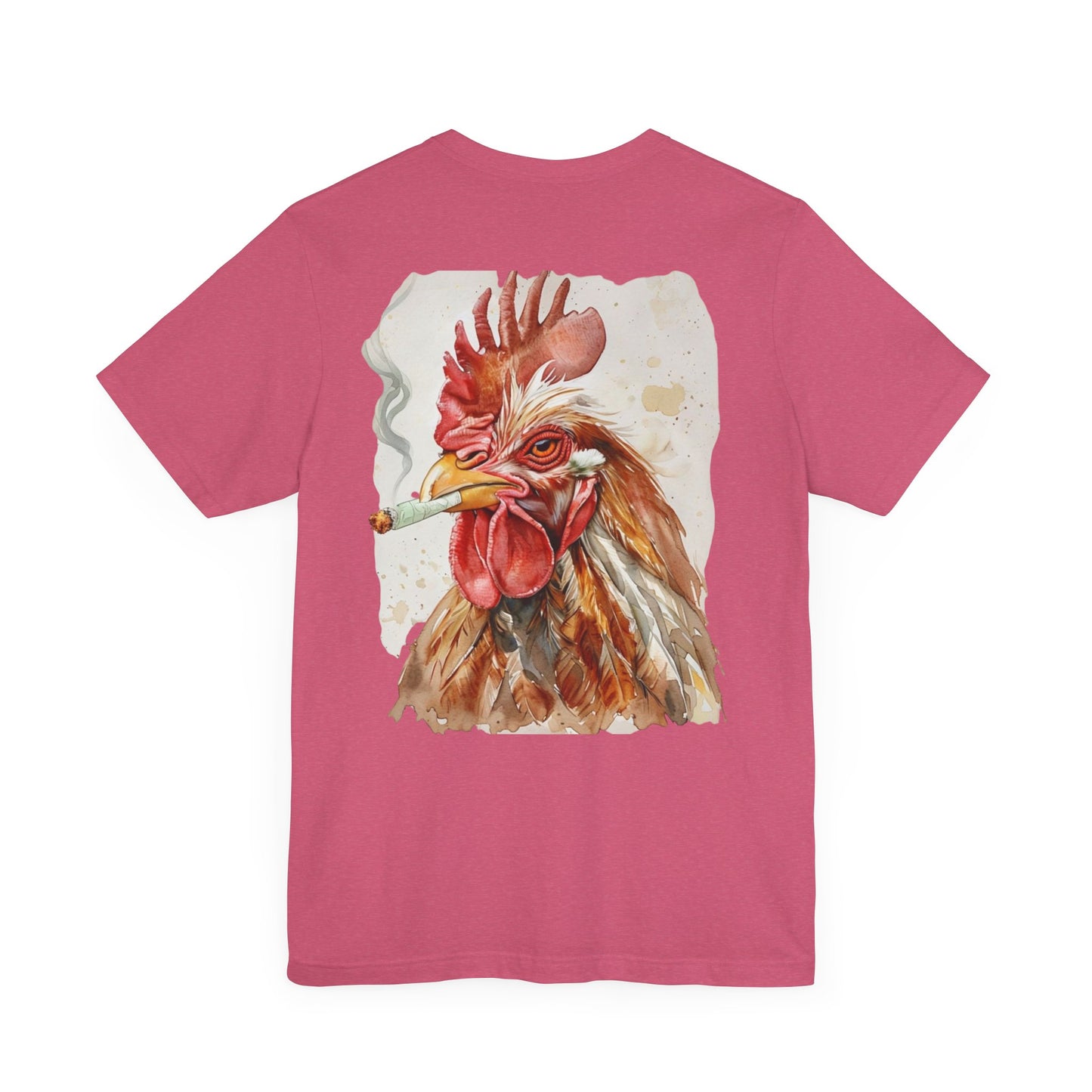 Rooted Homestead Unisex Tee - Fun Smoking Chicken Graphic T-Shirt for Casual Wear