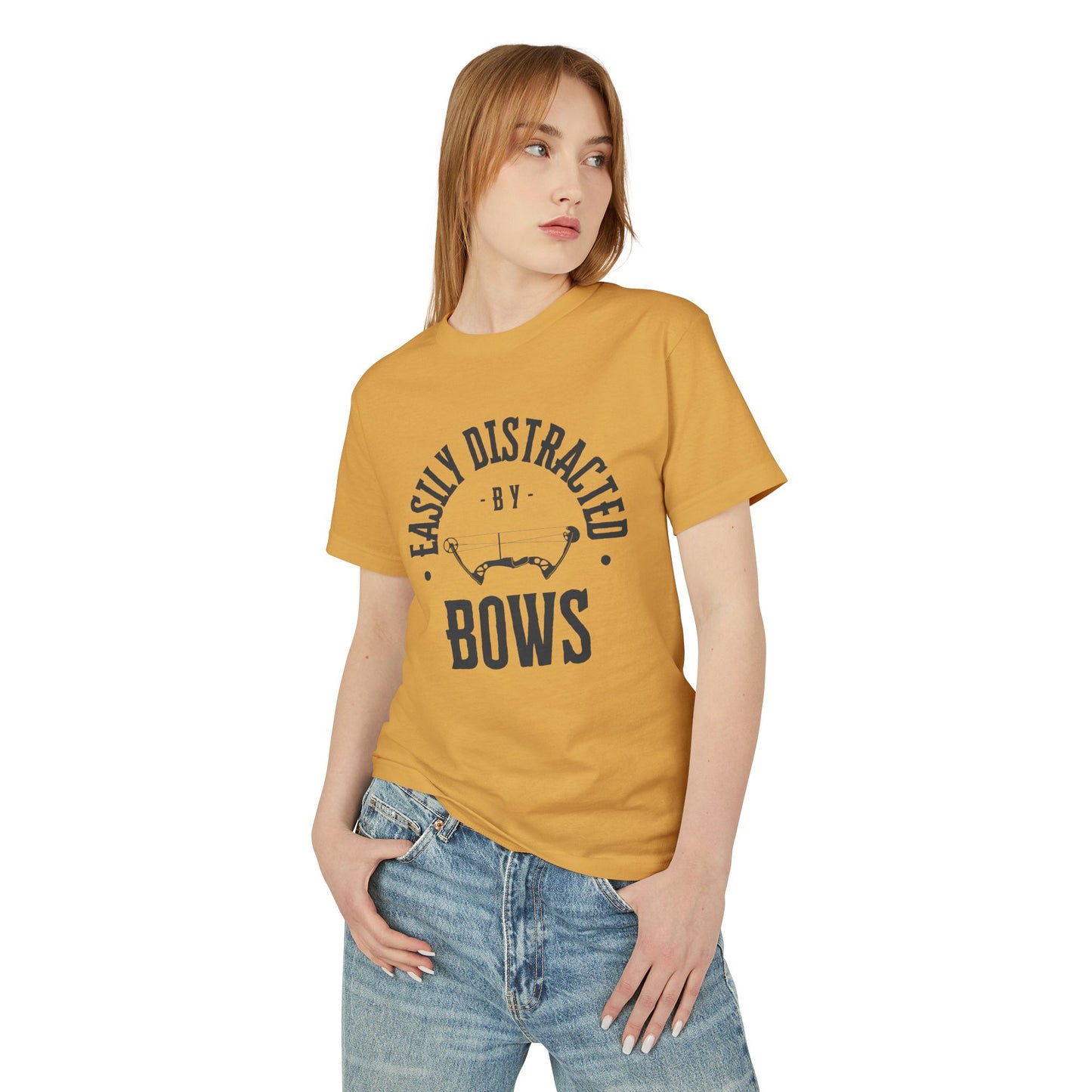 Easily Distracted by Bows Unisex Heavyweight Tee