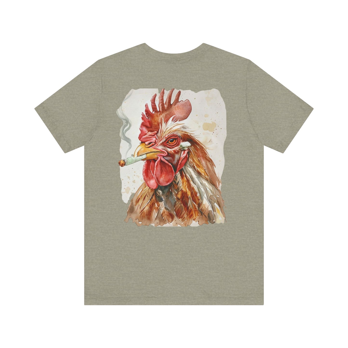 Rooted Homestead Unisex Tee - Fun Smoking Chicken Graphic T-Shirt for Casual Wear