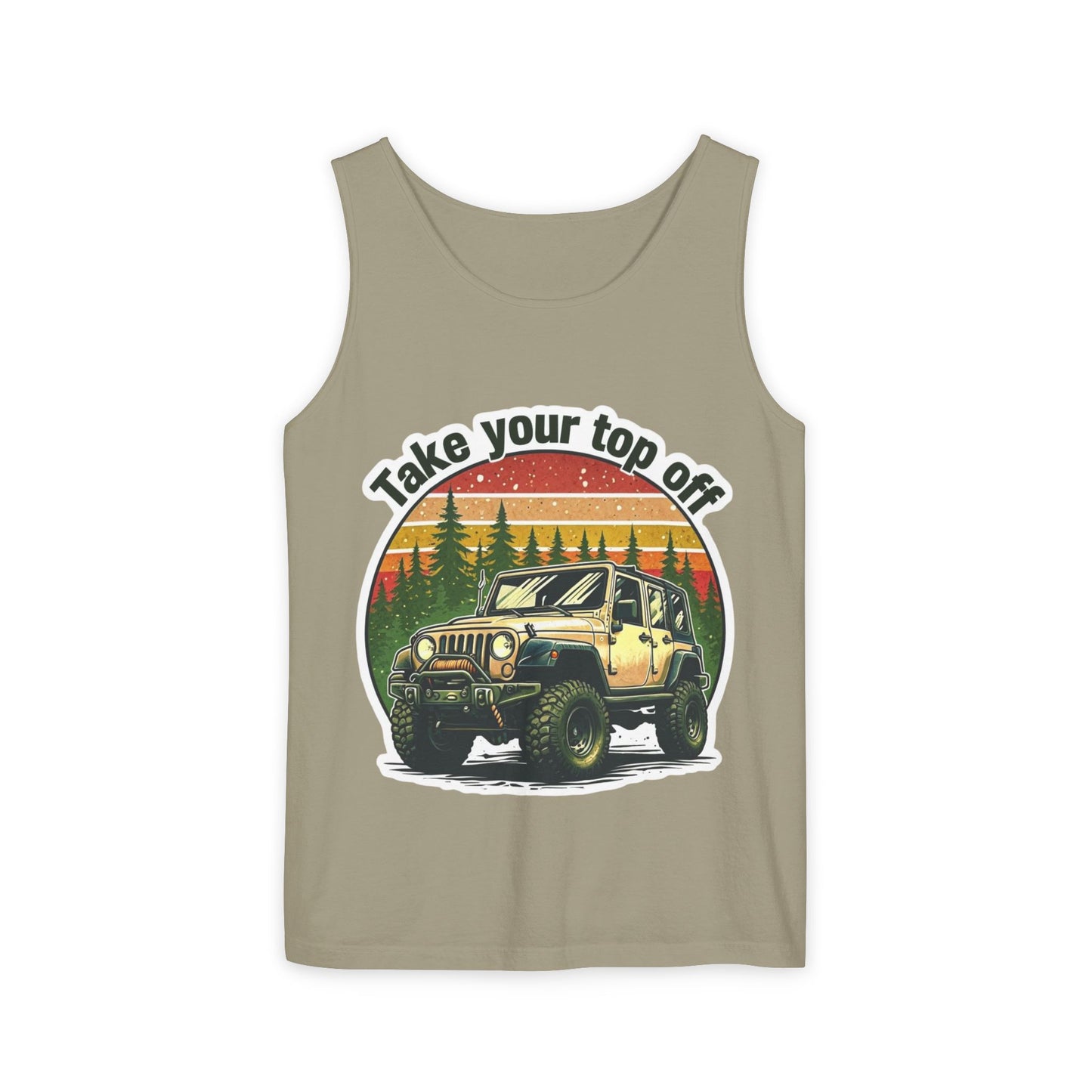 Adventure Jeep Tank Top - Take Your Top Off, Unisex Summer Shirt, Off-Roading Gear, Casual Beach Wear, Great for Road Trips