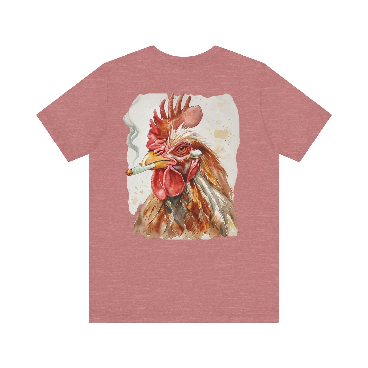 Rooted Homestead Unisex Tee - Fun Smoking Chicken Graphic T-Shirt for Casual Wear