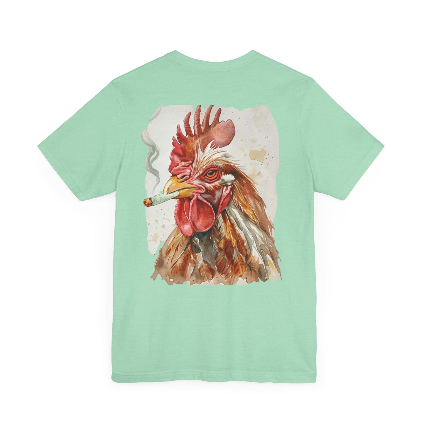 Rooted Homestead Unisex Tee - Fun Smoking Chicken Graphic T-Shirt for Casual Wear