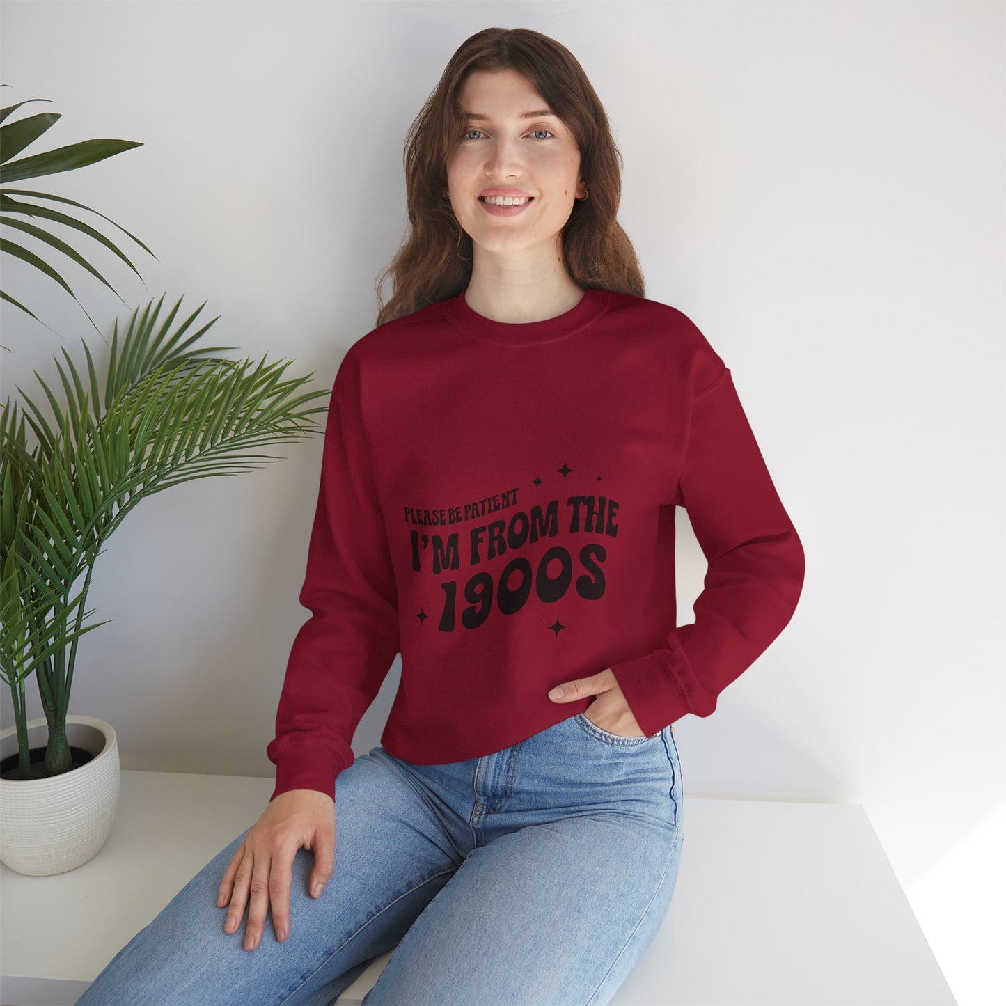 Retro 'I'm From the 1900s' Unisex Crewneck Sweatshirt - Cozy Vintage Style