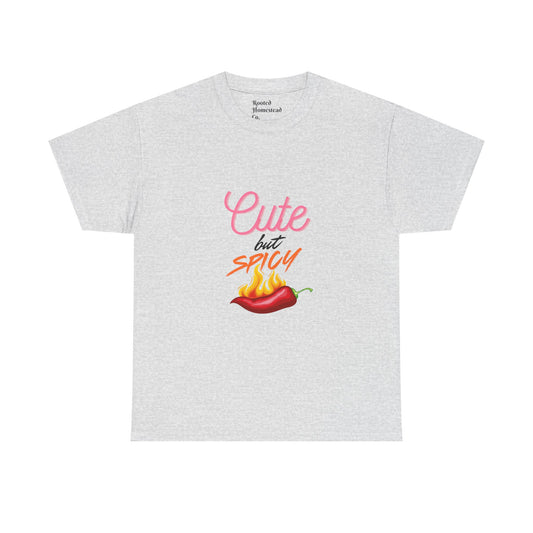 Cute but Spicy Unisex Heavy Cotton Tee | Fun & Stylish T-Shirt for Casual Vibes