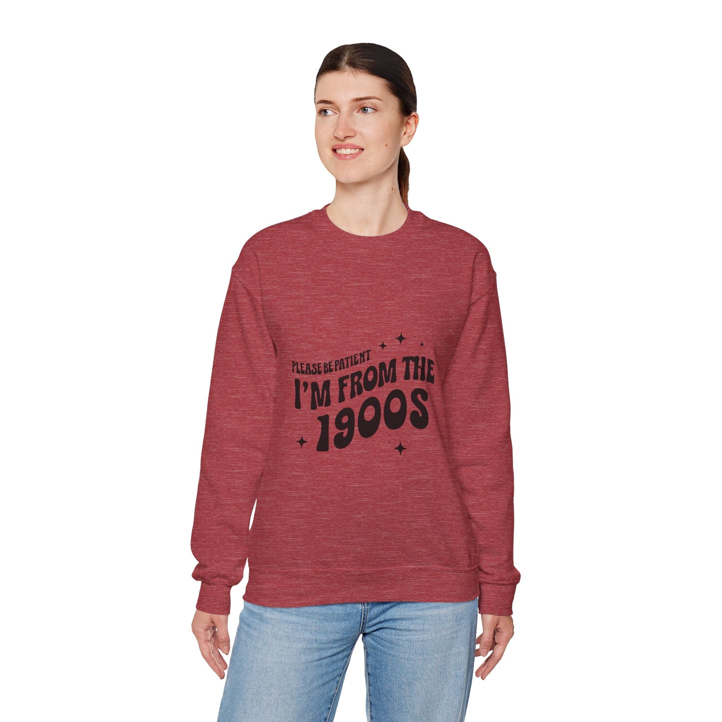 Retro 'I'm From the 1900s' Unisex Crewneck Sweatshirt - Cozy Vintage Style