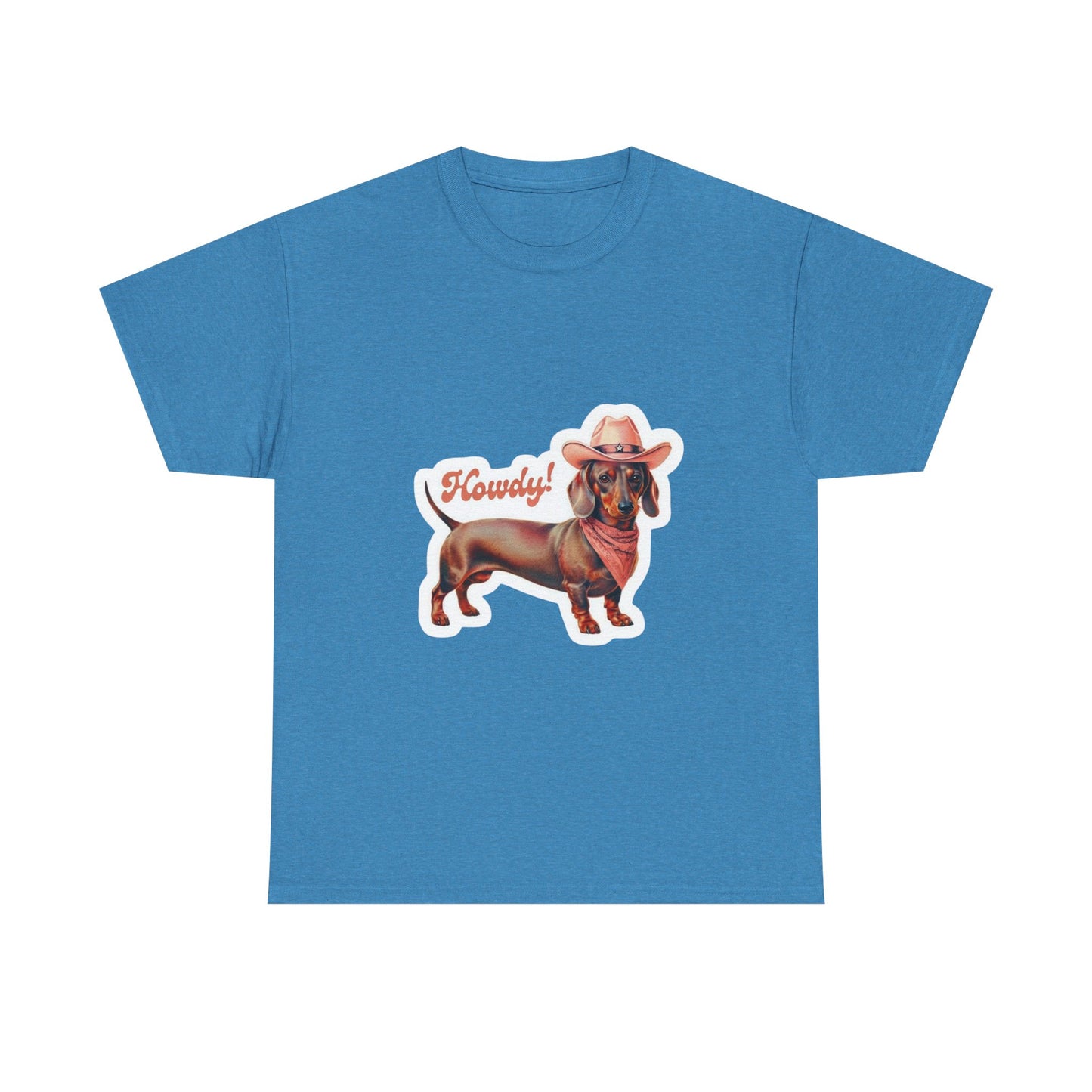 Howdy Dachshund Tee, Funny Dog Shirt, Unisex Casual T-Shirt, Pet Lover Gift, Summer BBQ Outfit, Birthday Present